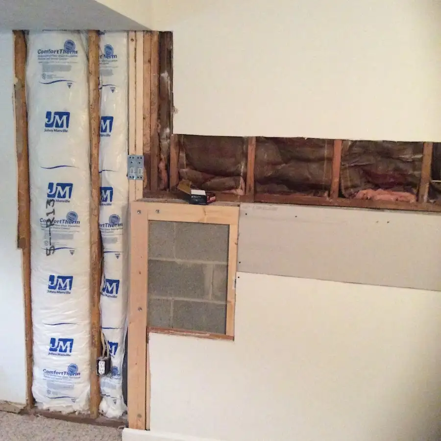 Wall insulation replacement during Odor Removal & Deodorization in Franklin Farm